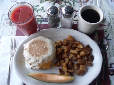 Breakfast Sandwich at Mama Leone's breakfast